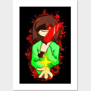 UNDERTALE FNF CHARA THE FIRST FALLEN CHILD ART Posters and Art